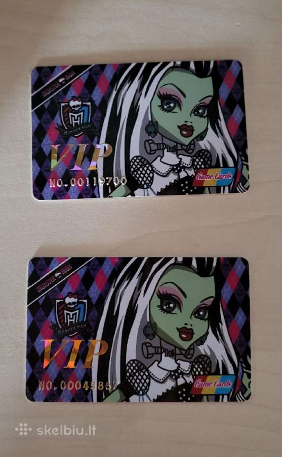 Monster High VIP kolekcinės kortelės - nuotraukos Nr. 13