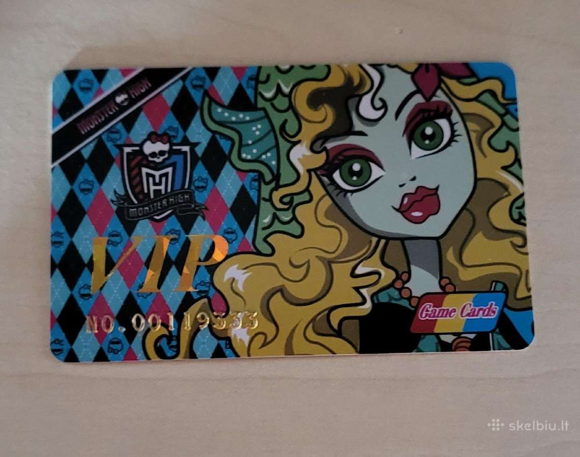 Monster High VIP kolekcinės kortelės - nuotraukos Nr. 14