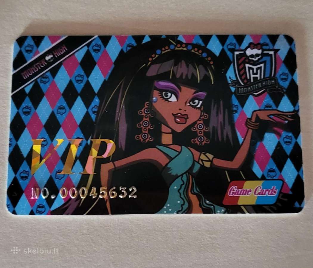 Monster High VIP kolekcinės kortelės - nuotraukos Nr. 15