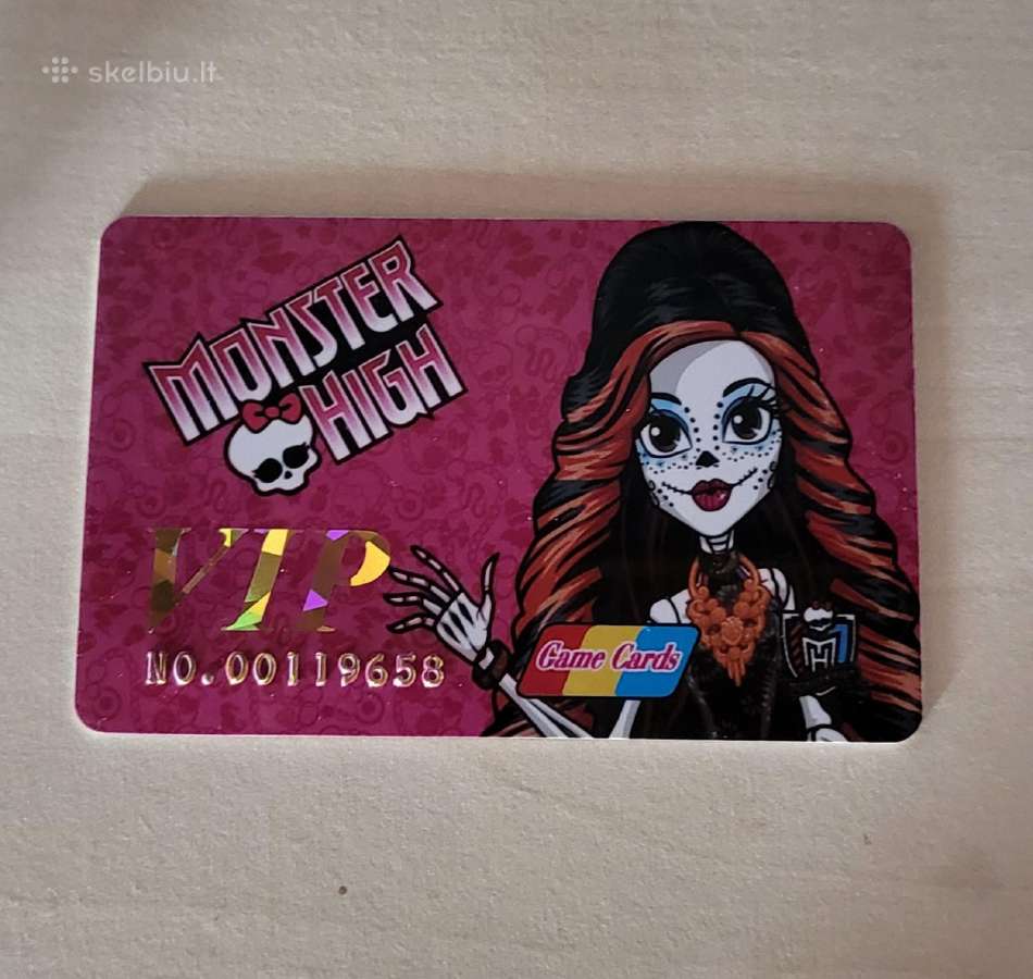 Monster High VIP kolekcinės kortelės - nuotraukos Nr. 19