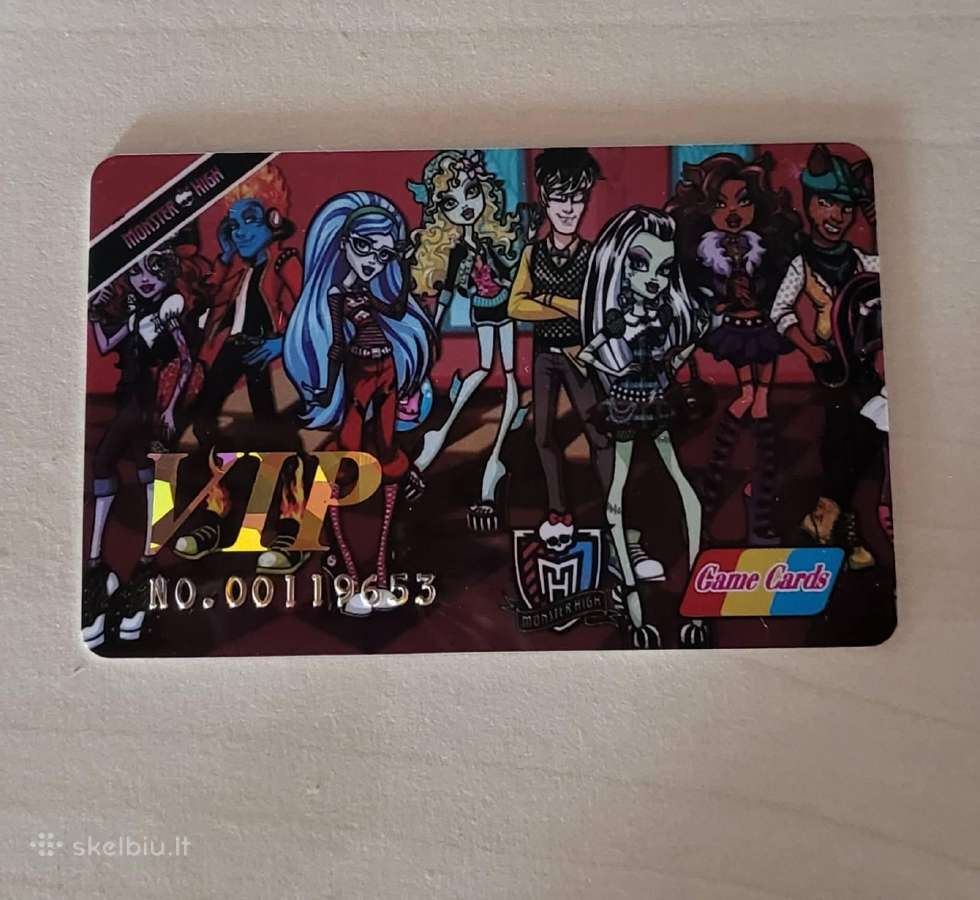 Monster High VIP kolekcinės kortelės - nuotraukos Nr. 20