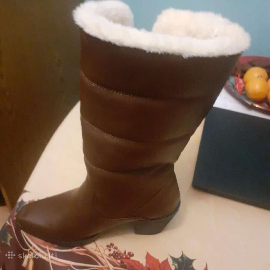 Žieminiai moteriski batai,nauji,šilti, - nuotraukos Nr. 2