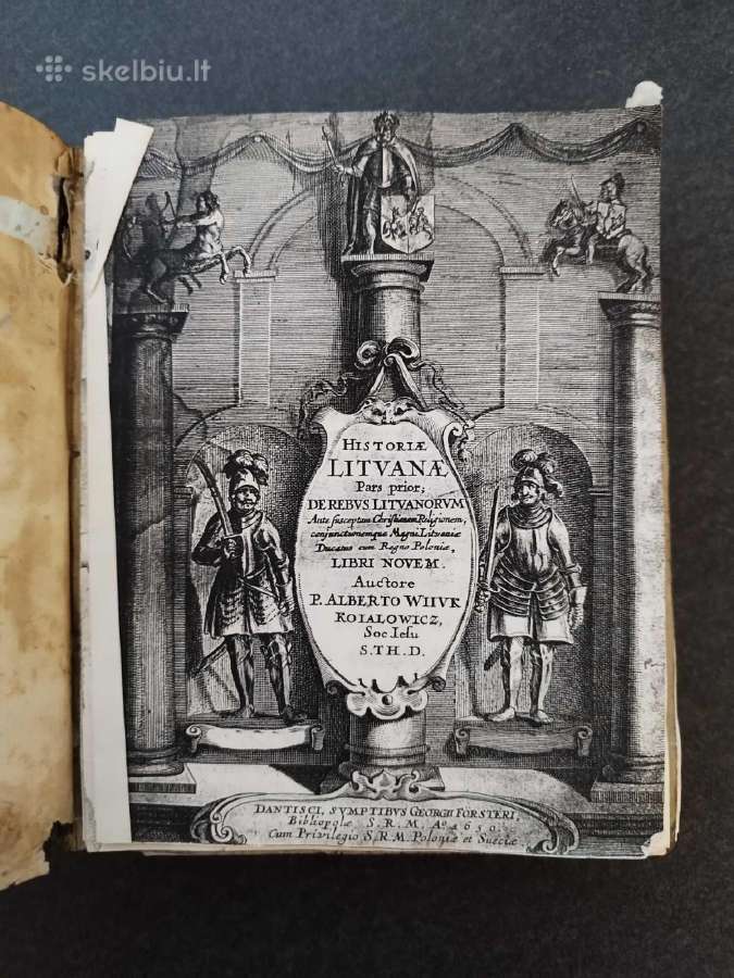 Historia Litvana 1775m. Knygos