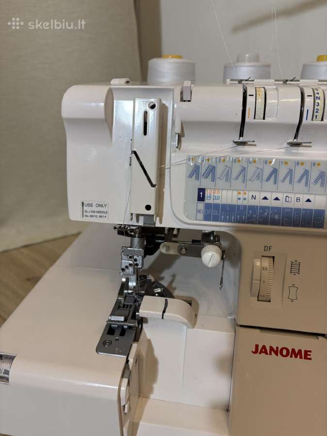 Overlokas plokščiasiūlė Janome 1200d - nuotraukos Nr. 2