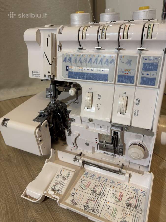 Overlokas plokščiasiūlė Janome 1200d - nuotraukos Nr. 3