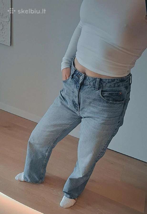 Platūs Zara džinsai - nuotraukos Nr. 4