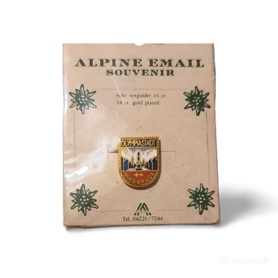 Alpine Email Souvenir Olympiastadt Innsbruck ženkl - nuotraukos Nr. 2
