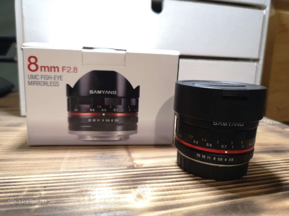 Samyang 8mm f2.8 fish-eye objektyvas Samsung Nx