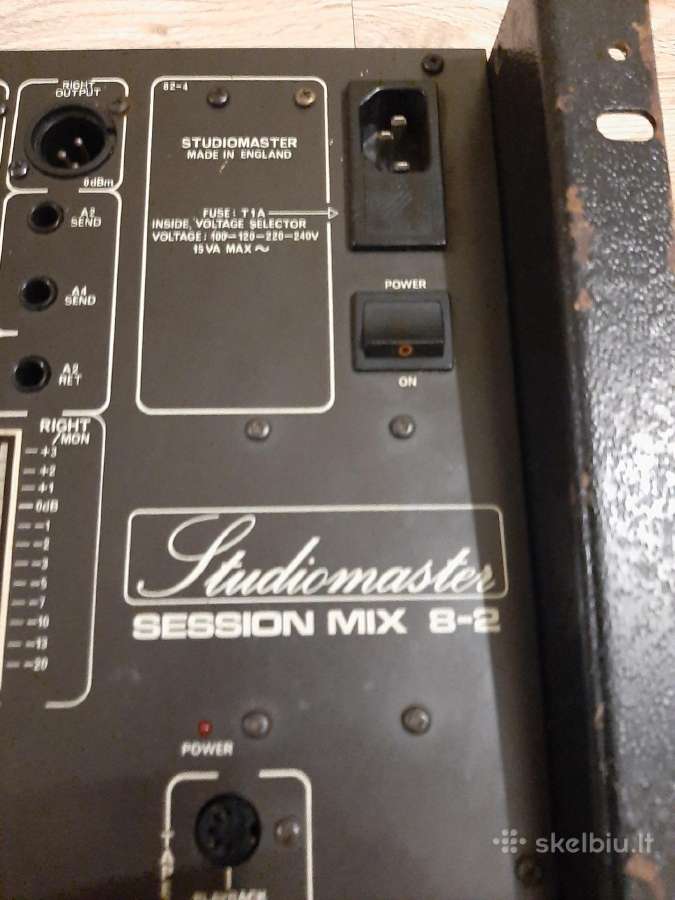 Mikšerinis pultas Studiomaster session mix 8-2 - nuotraukos Nr. 3