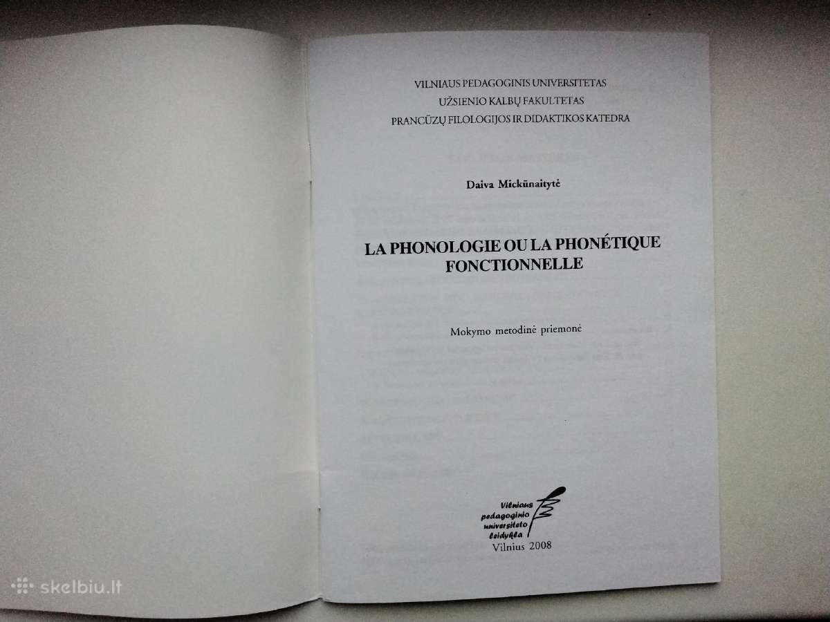 Prancūzų k. istorijos apžvalga. Fonologija, arba f - nuotraukos Nr. 3