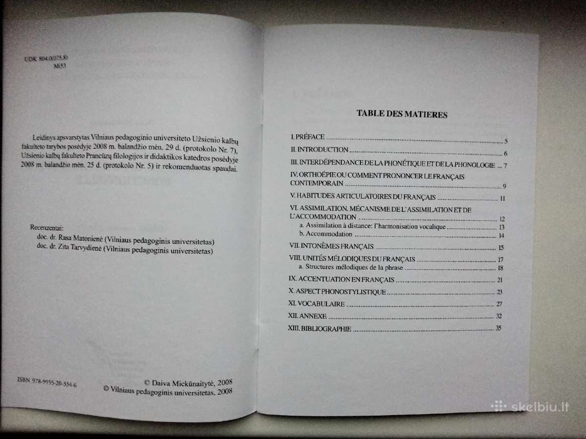 Prancūzų k. istorijos apžvalga. Fonologija, arba f - nuotraukos Nr. 4