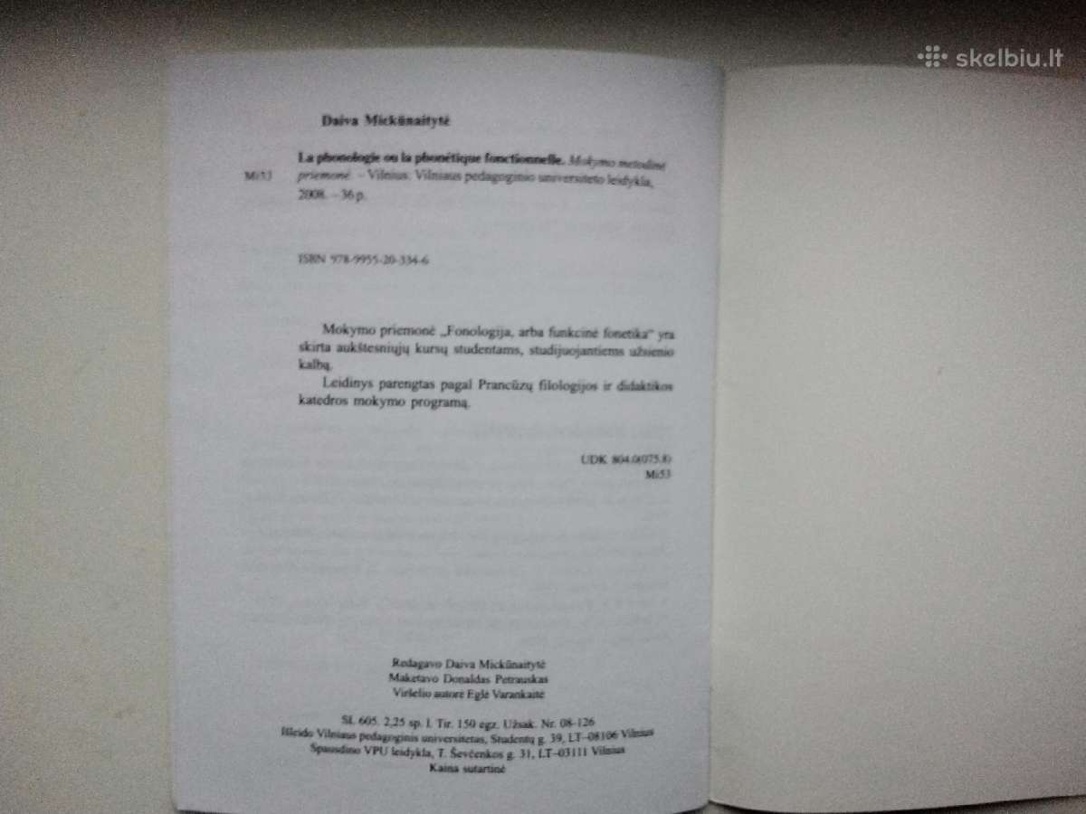 Prancūzų k. istorijos apžvalga. Fonologija, arba f - nuotraukos Nr. 7