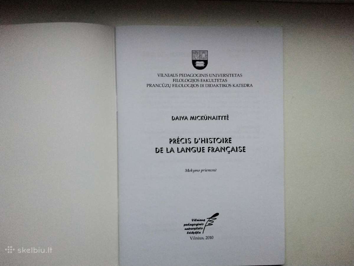 Prancūzų k. istorijos apžvalga. Fonologija, arba f - nuotraukos Nr. 9