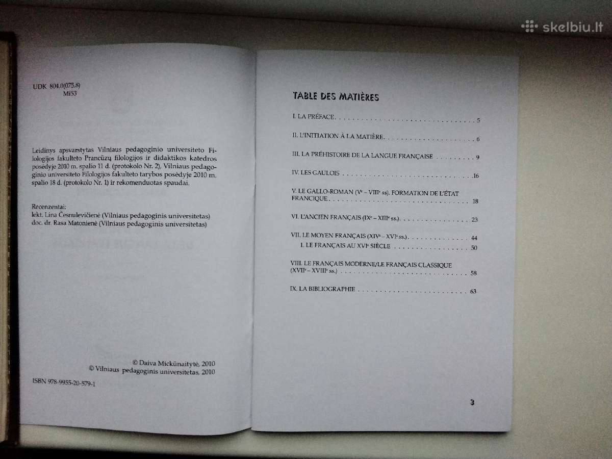 Prancūzų k. istorijos apžvalga. Fonologija, arba f - nuotraukos Nr. 10