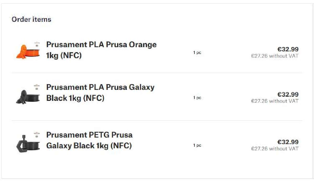 3D Filament Pla (Prusament Nfc) - nuotraukos Nr. 5