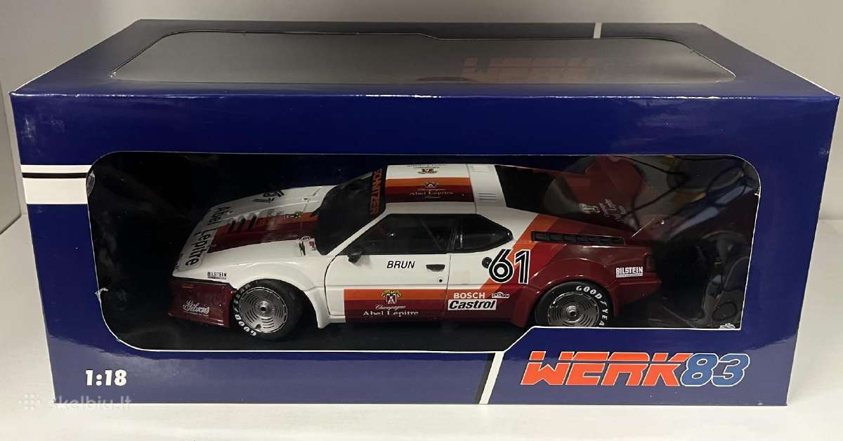 Kolekciniai modeliukai-bmw M1 procar