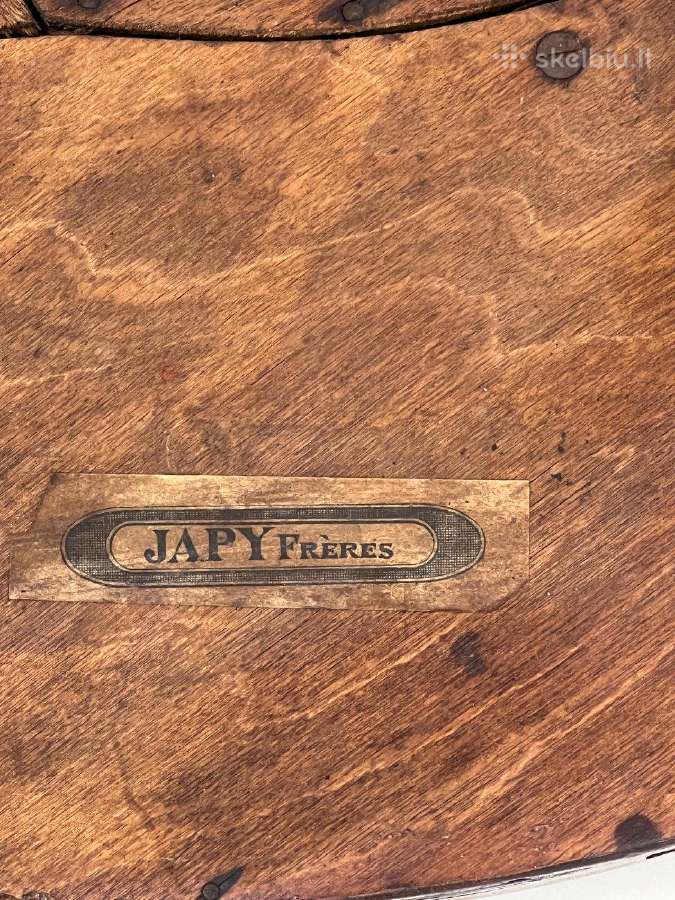 "Japy Freres" medinis kirpėjo staliukas - nuotraukos Nr. 13