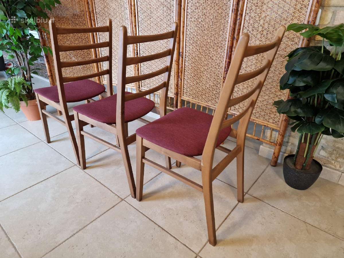 Vintažinės mid century bukmedžio kėdės - nuotraukos Nr. 4