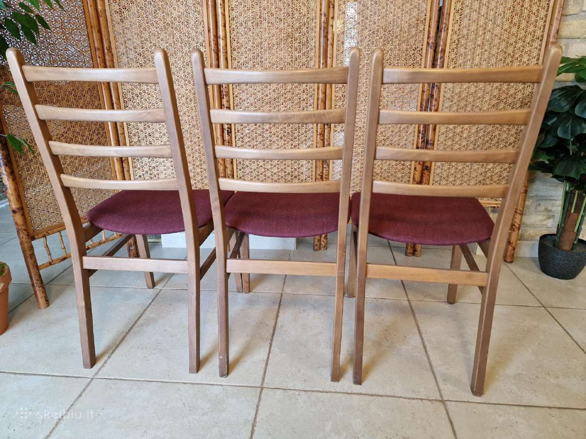 Vintažinės mid century bukmedžio kėdės - nuotraukos Nr. 5