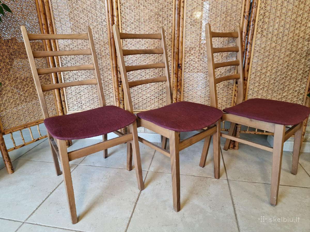 Vintažinės mid century bukmedžio kėdės - nuotraukos Nr. 6