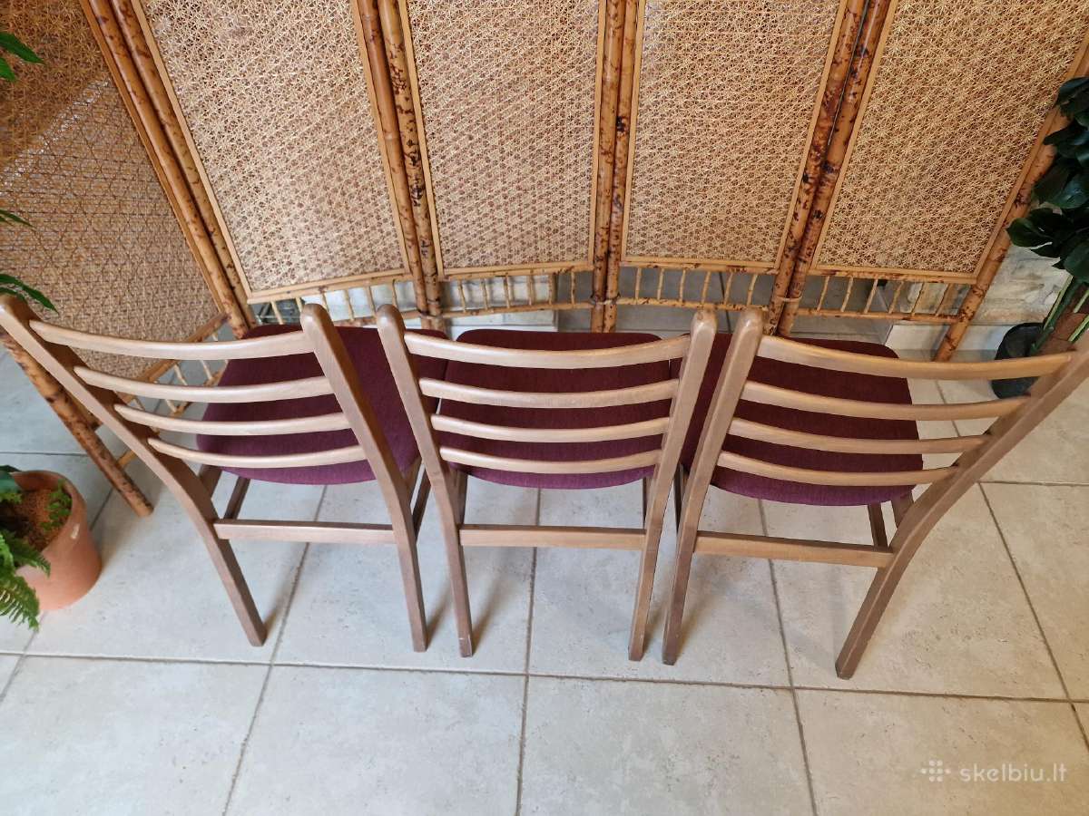 Vintažinės mid century bukmedžio kėdės - nuotraukos Nr. 7