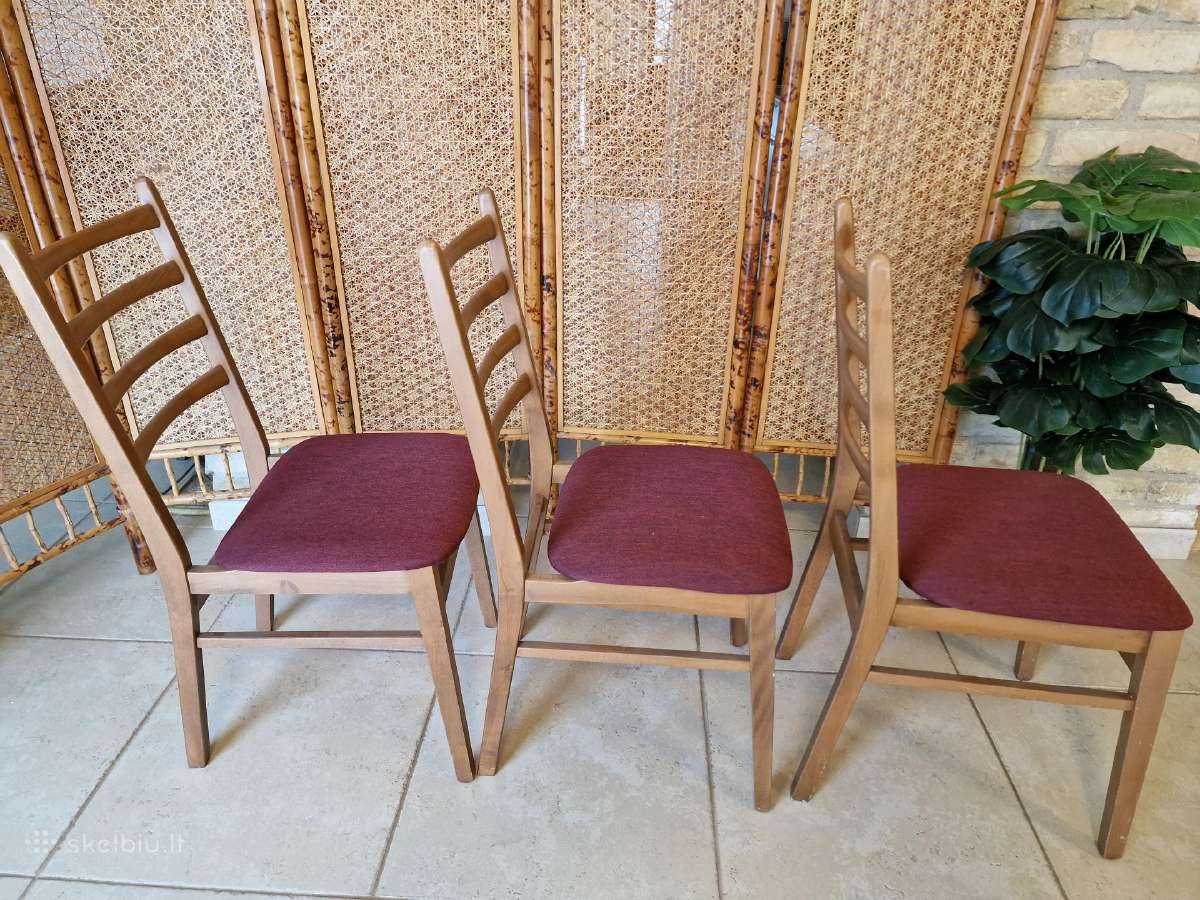 Vintažinės mid century bukmedžio kėdės - nuotraukos Nr. 8
