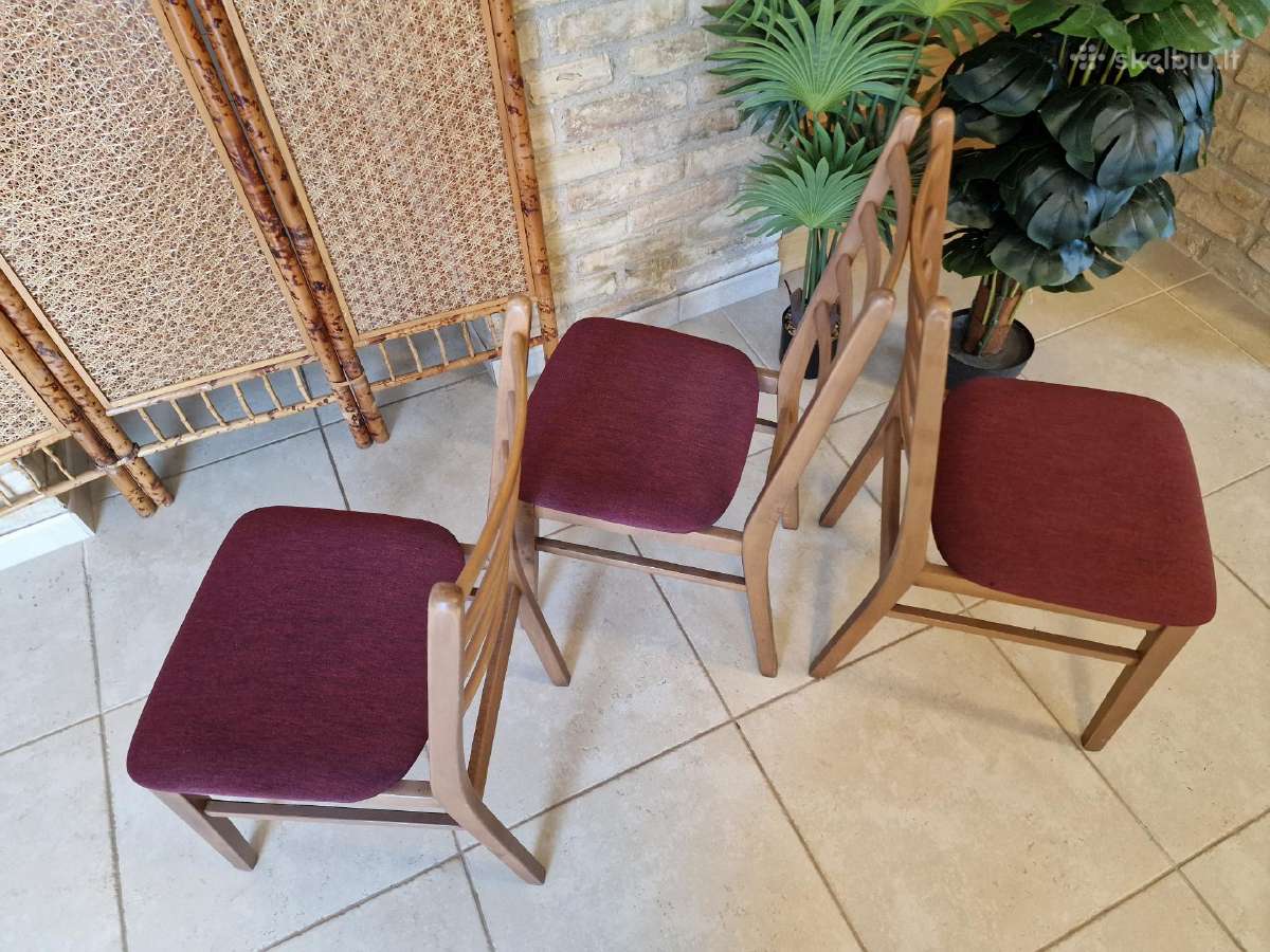 Vintažinės mid century bukmedžio kėdės - nuotraukos Nr. 10