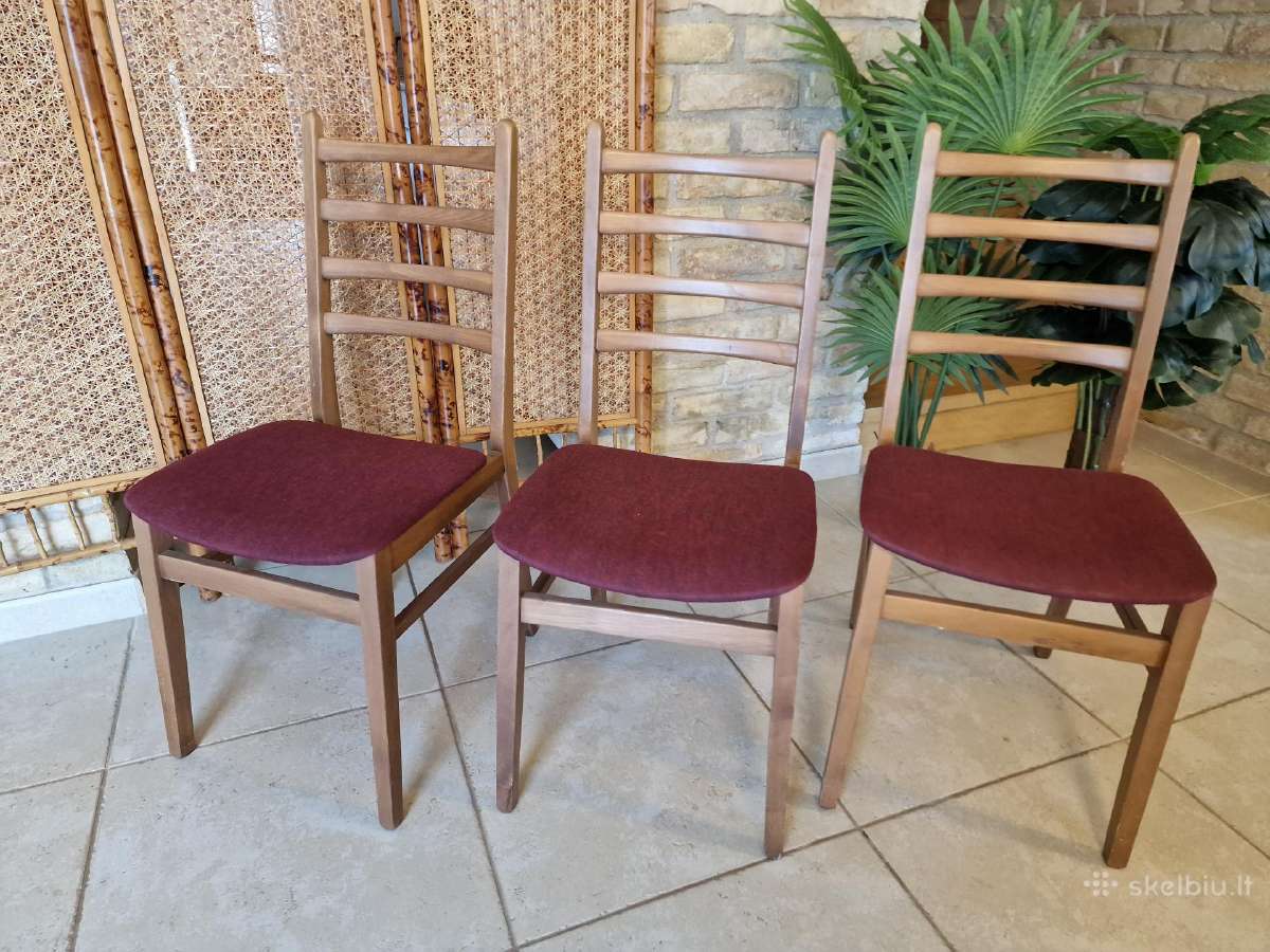 Vintažinės mid century bukmedžio kėdės - nuotraukos Nr. 11