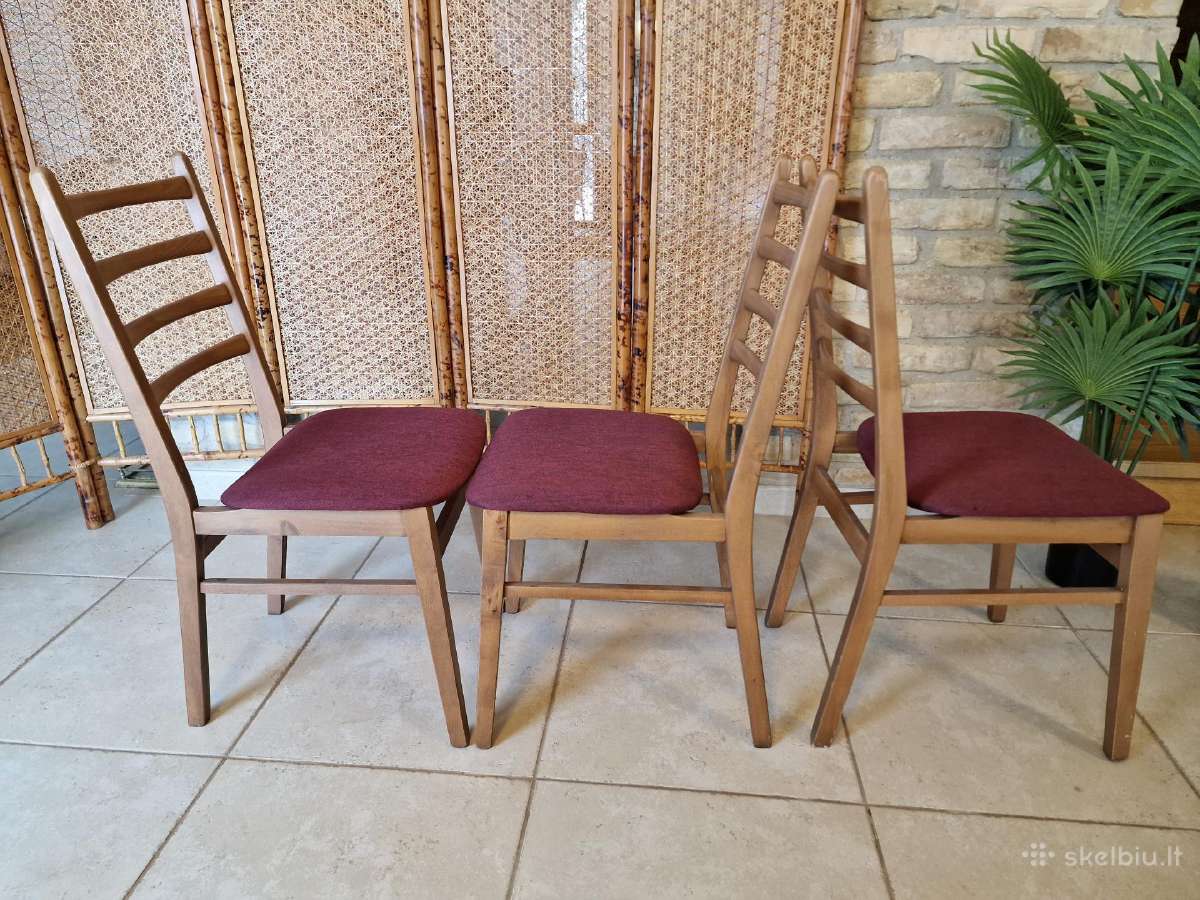 Vintažinės mid century bukmedžio kėdės - nuotraukos Nr. 12