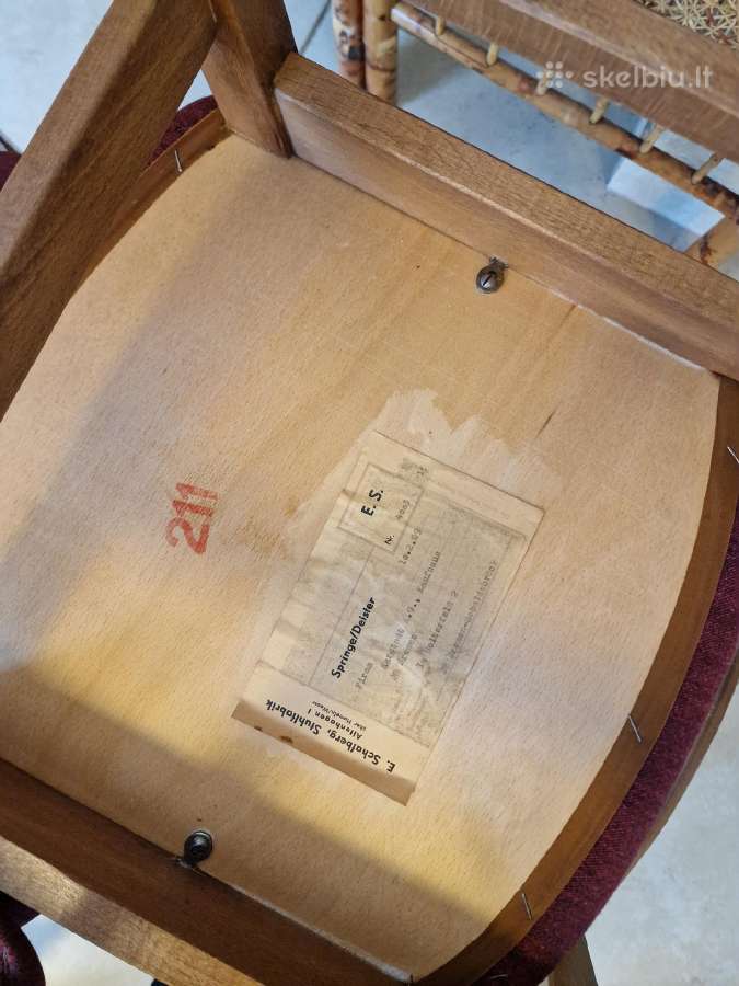 Vintažinės mid century bukmedžio kėdės - nuotraukos Nr. 19
