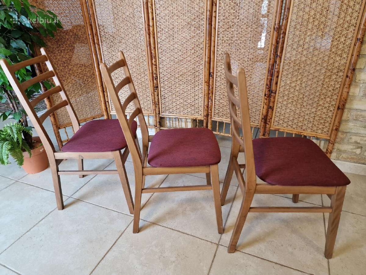 Vintažinės mid century bukmedžio kėdės - nuotraukos Nr. 20