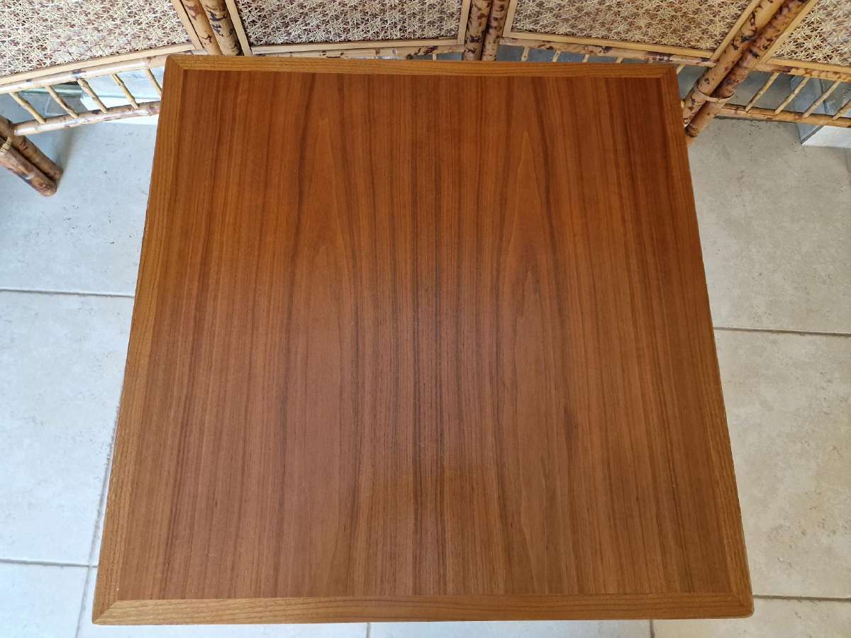 Vintažinis mid century tikmedžio kavos staliukas - nuotraukos Nr. 3