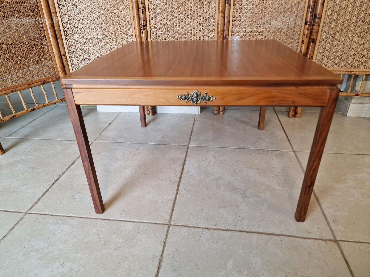 Vintažinis mid century tikmedžio kavos staliukas - nuotraukos Nr. 9