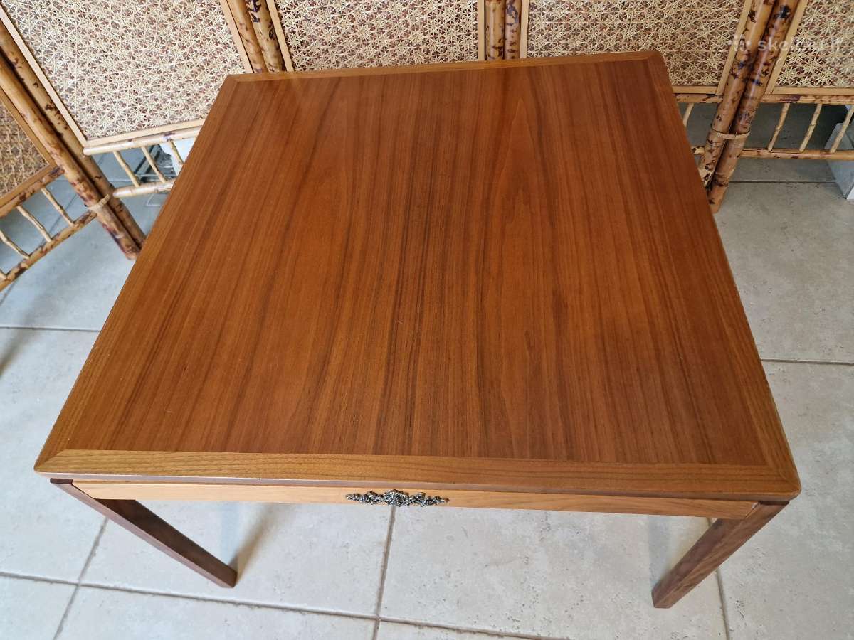 Vintažinis mid century tikmedžio kavos staliukas - nuotraukos Nr. 14