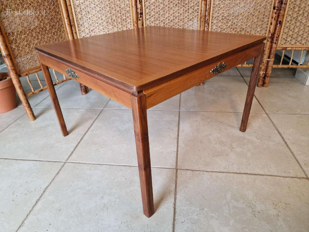 Vintažinis mid century tikmedžio kavos staliukas - nuotraukos Nr. 16