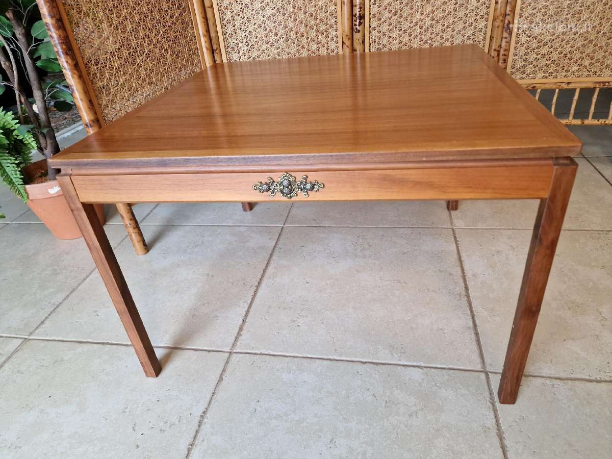 Vintažinis mid century tikmedžio kavos staliukas - nuotraukos Nr. 18