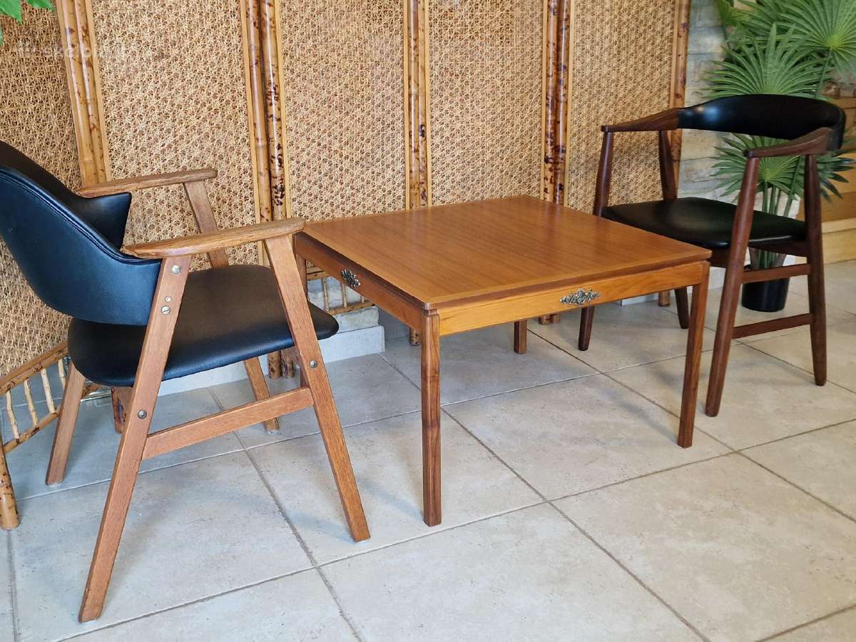 Vintažinis mid century tikmedžio kavos staliukas - nuotraukos Nr. 27