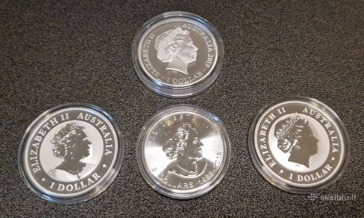 Sidabrinės 1oz monetos - nuotraukos Nr. 2