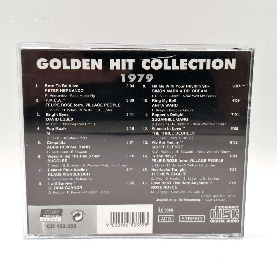 Golden Hit Collection 1979 (CD, rinkinys) - nuotraukos Nr. 2