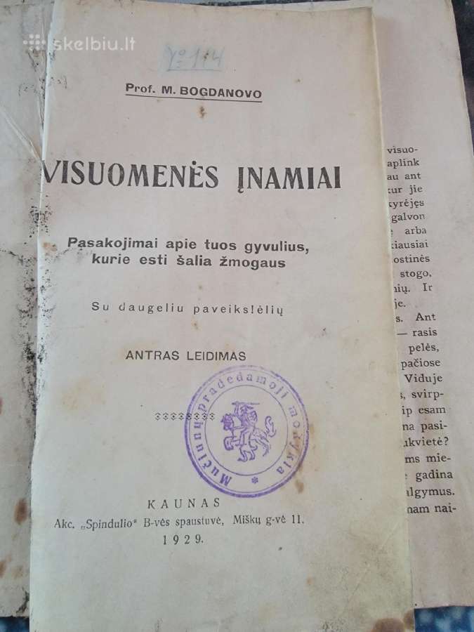 1929 m.knyga "Visuomenės įnamiai"