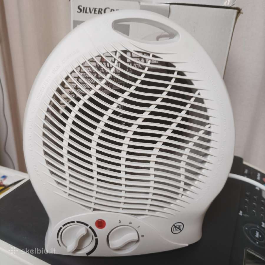 Elektr. šildytuvas su ventiliatoriumi, De ir mažas