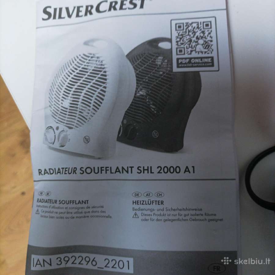 Elektr. šildytuvas su ventiliatoriumi, De ir mažas - nuotraukos Nr. 7