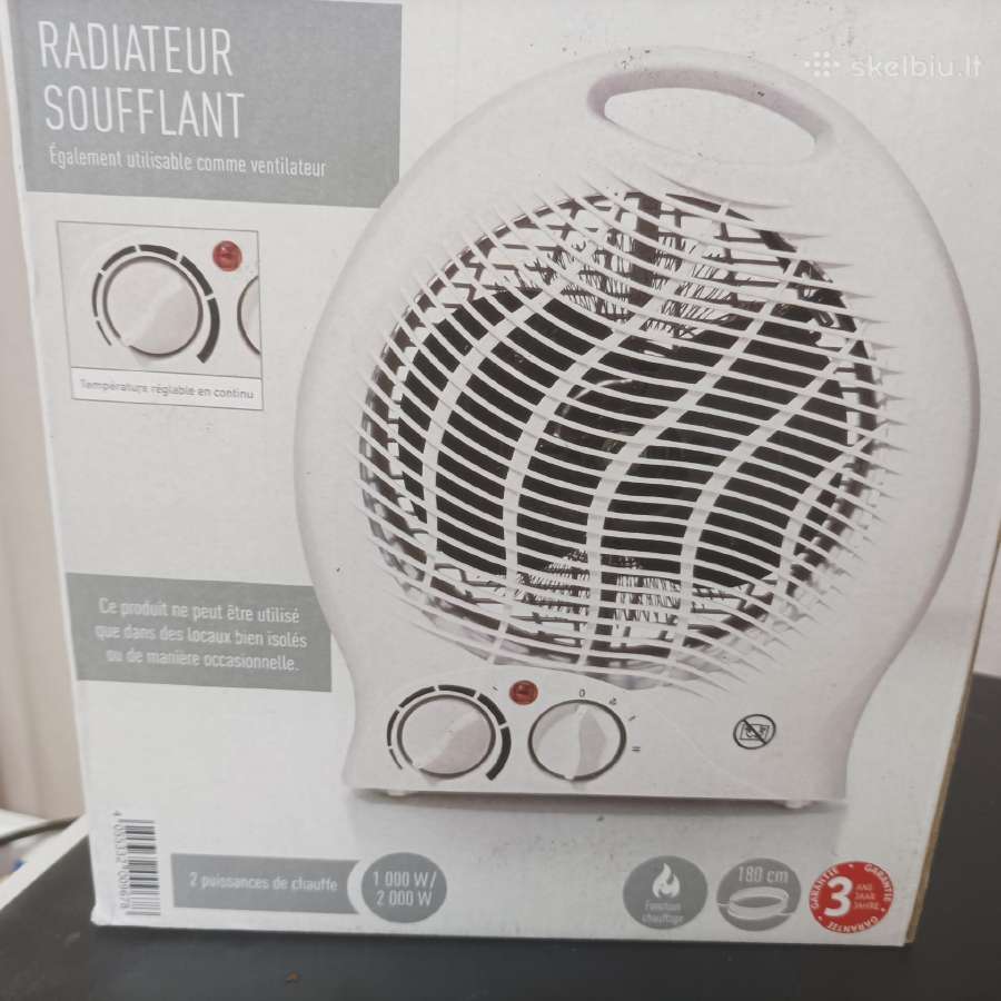 Elektr. šildytuvas su ventiliatoriumi, De ir mažas - nuotraukos Nr. 10