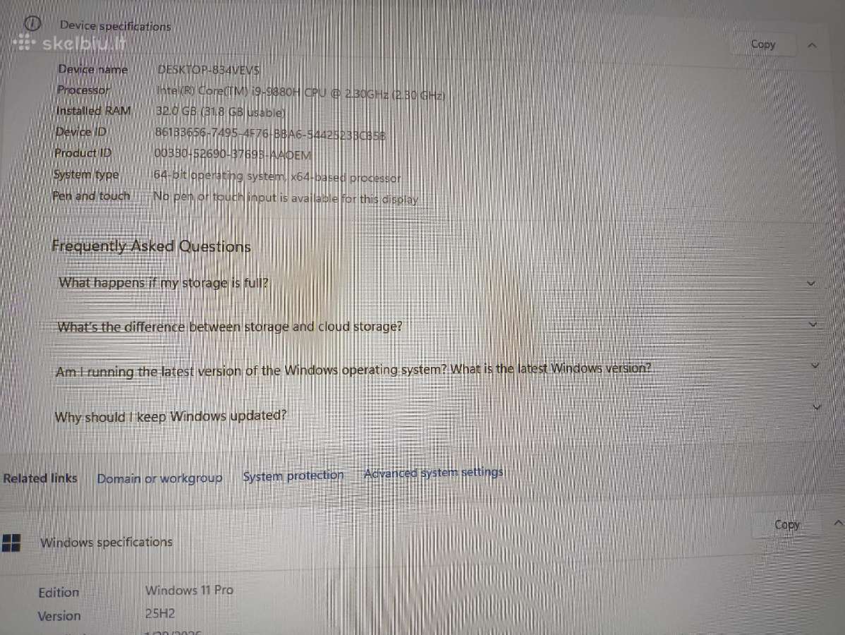 Zbook 17 i9-9880h 32/512gb Rtx 5000 16gb - nuotraukos Nr. 4