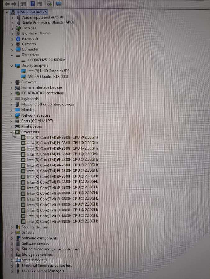 Zbook 17 i9-9880h 32/512gb Rtx 5000 16gb - nuotraukos Nr. 5