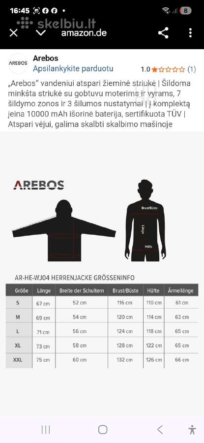 Šildomas Juodas džemperis XL Dydžio - nuotraukos Nr. 3