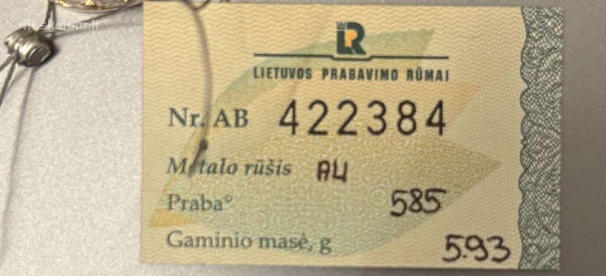 Auksinis žiedas su deimantais(brilijantais) - nuotraukos Nr. 8