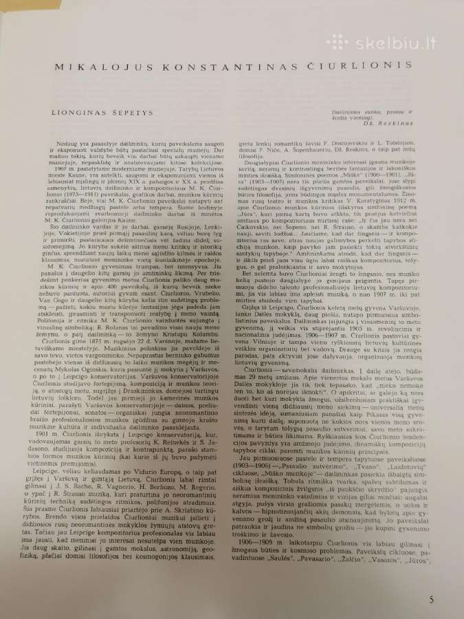 Čiurlionio paveikslų reprodukcijos - nuotraukos Nr. 4