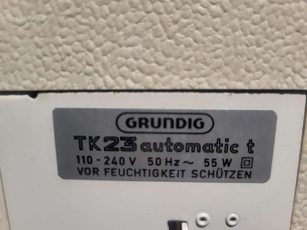 Juostinis magnetofonas Grunding Tk 23 Automatic - nuotraukos Nr. 11