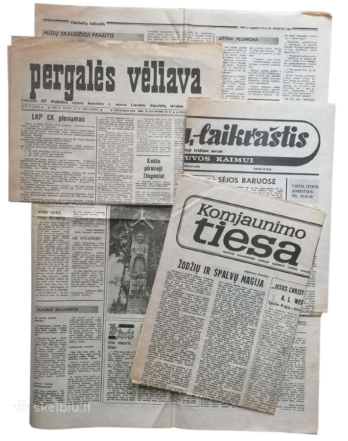 4 Tarybinių laikų lietuviški laikraščiai - nuotraukos Nr. 2